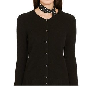 Ralph Lauren Black Cashmere Cardigan